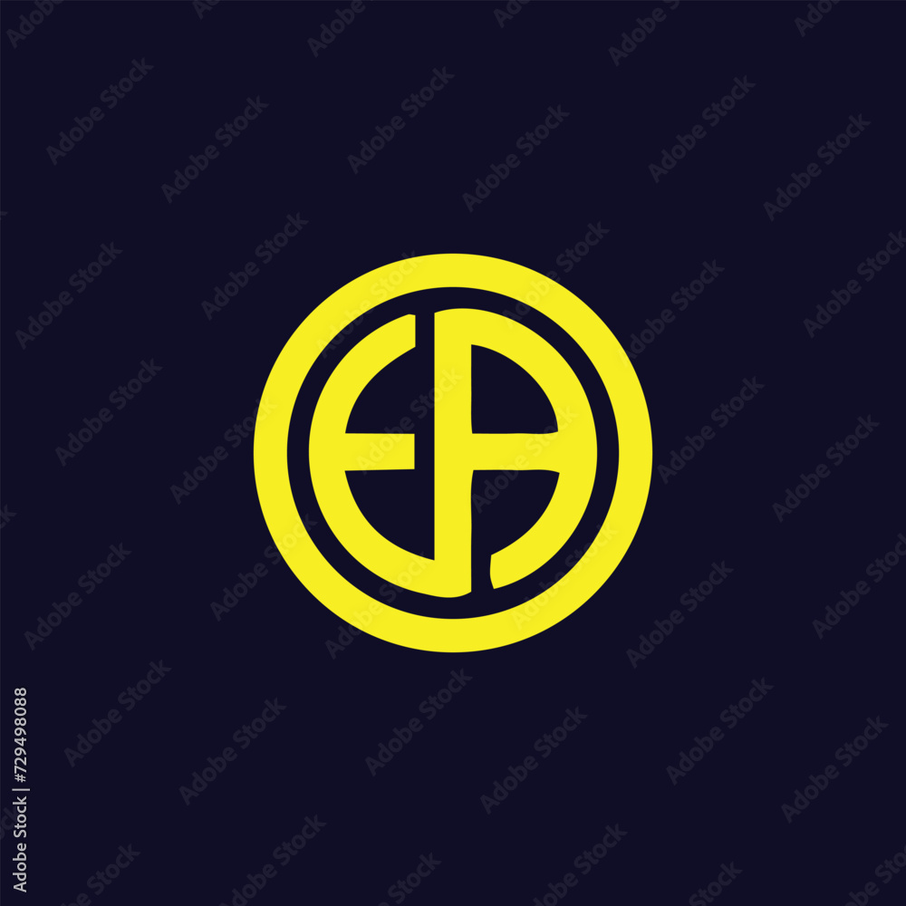 letters ea text logo design vector letters ea text logo design vector
