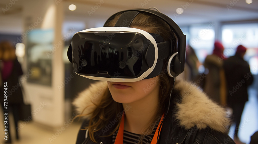 Women using VR glases