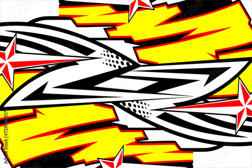 vector abstract racing background design with a unique line pattern and a combination of colors suitable for your car wrap design to make it look cool