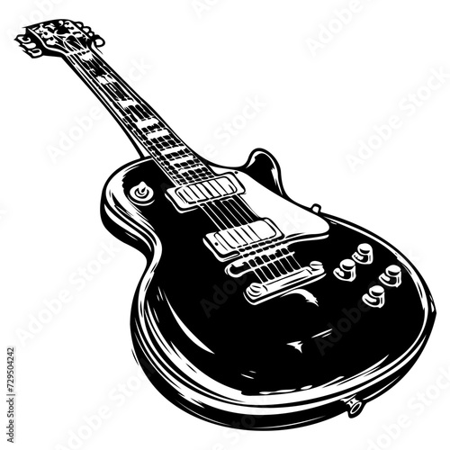 guitar musical instrument flat vector icon for music