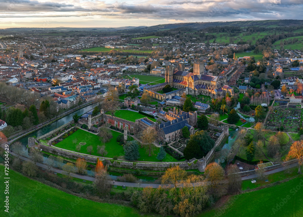 Wells Cathedral City, Somerset, UK Wells Cathedral City, Somerset, UK