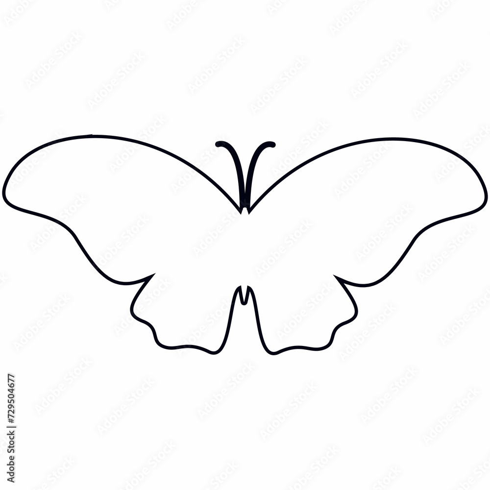 Butterfly doodle drawing and design. Butterfly doodle drawing and design.