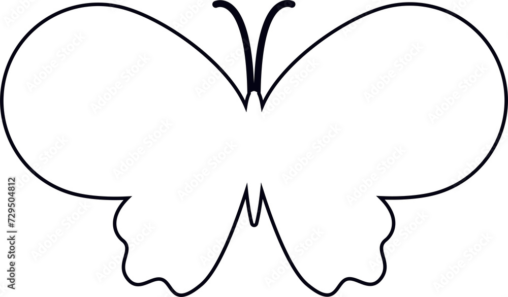 Butterfly doodle drawing and design. Butterfly doodle drawing and design.