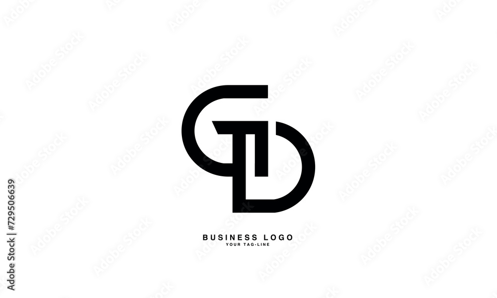 GD, DG, G, D, Abstract Letters Logo Monogram GD, DG, G, D, Abstract Letters Logo Monogram