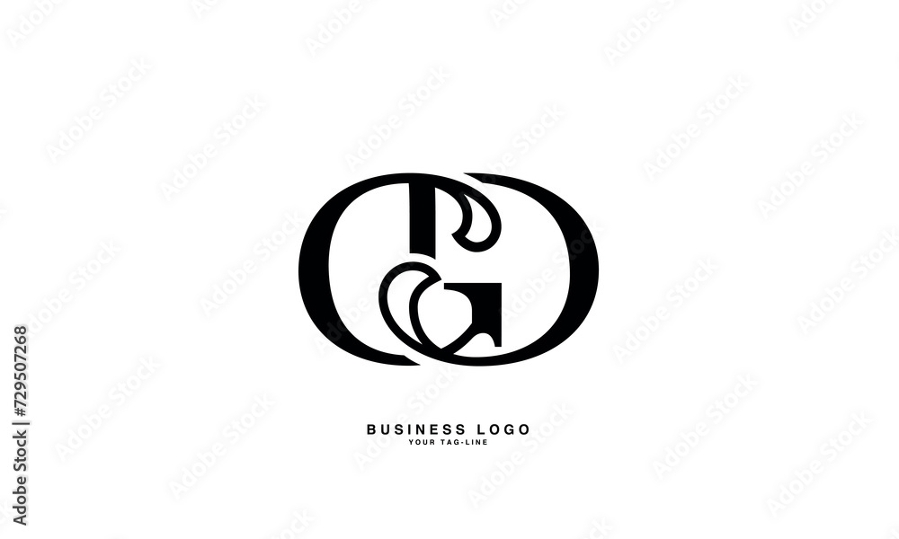 Obraz premium GD, DG, G, D, Abstract Letters Logo Monogram