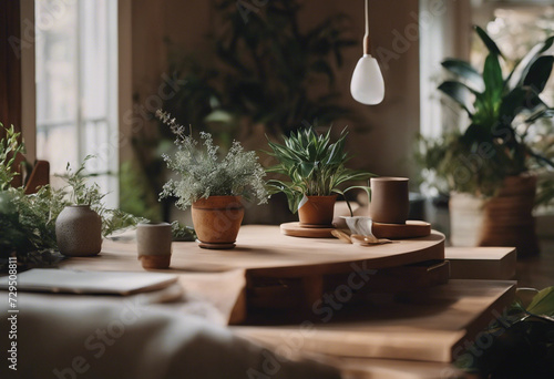 An interior scene inspired by nature