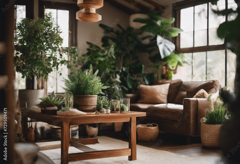 An interior scene inspired by nature An interior scene inspired by nature