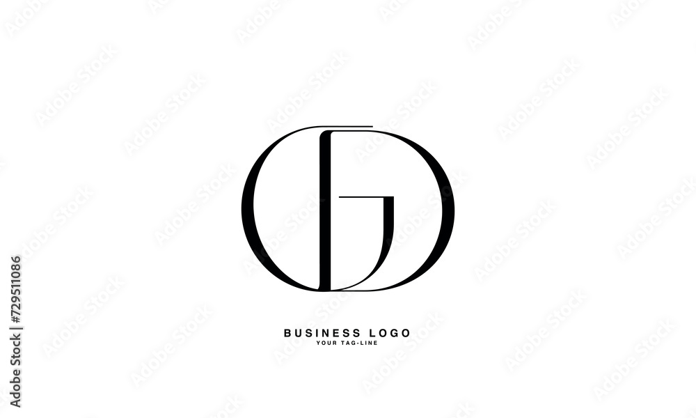 GD, DG, G, D, Abstract Letters Logo Monogram GD, DG, G, D, Abstract Letters Logo Monogram