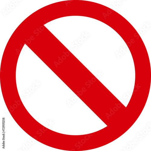 Sign forbidden. No sign. Icon symbol ban. Do Not Enter. Red circle sign stop entry and slash line isolated on transparent background. Mark prohibited.
