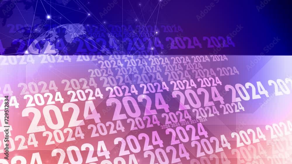 Year 2024 annual progress report with world globe symbol creative concept wallpaper and motivational text banner Year 2024 annual progress report with world globe symbol creative concept wallpaper and motivational text banner