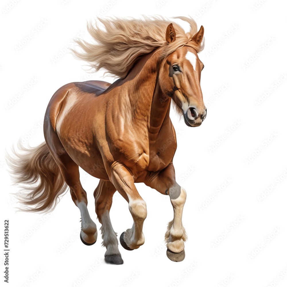 running horse isolated on white running horse isolated on white