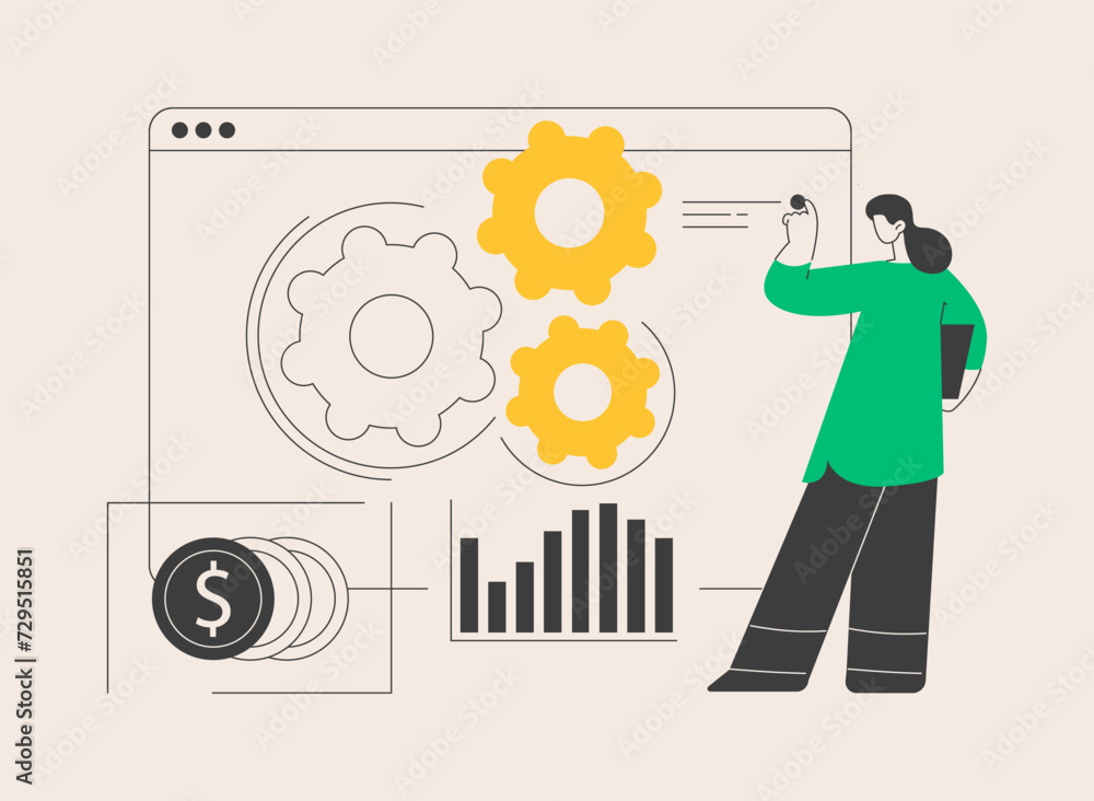 Business process automation abstract concept vector illustration. Business process automation abstract concept vector illustration.