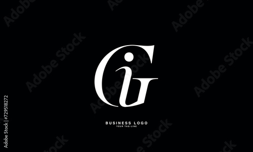 GI, IG, G, I, Abstract Letters Logo Monogram