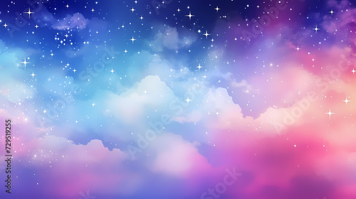 Gradient abstract stars background  starry night sky