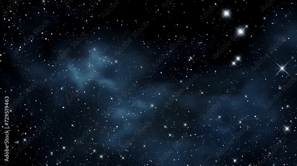 Naklejka premium Sparkling starry night sky background