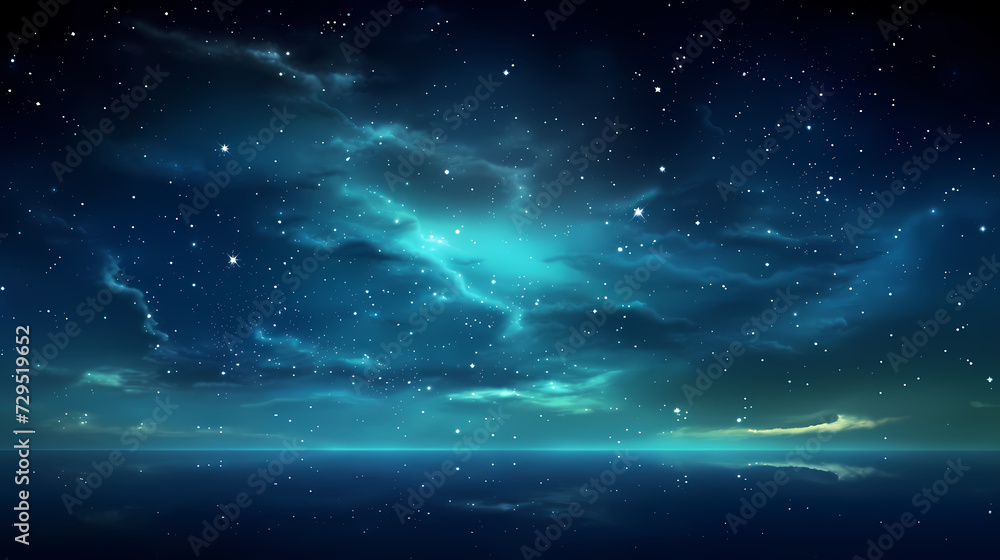 Obraz premium Gradient abstract stars background, starry night sky