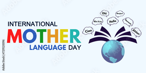 Scripted Beauty: Exploring Languages Around the Globe. International Mother language day, celebration banner Design