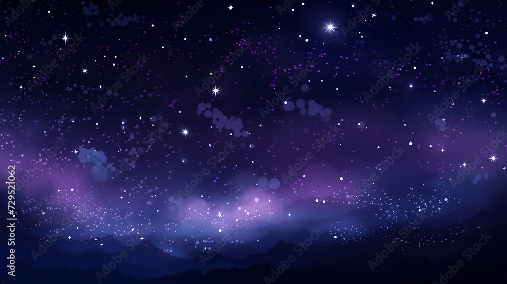 Fototapeta premium Gradient abstract stars background, starry night sky