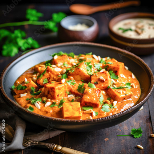 Indian food shahi paneer