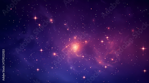 Gradient abstract stars background, starry night sky