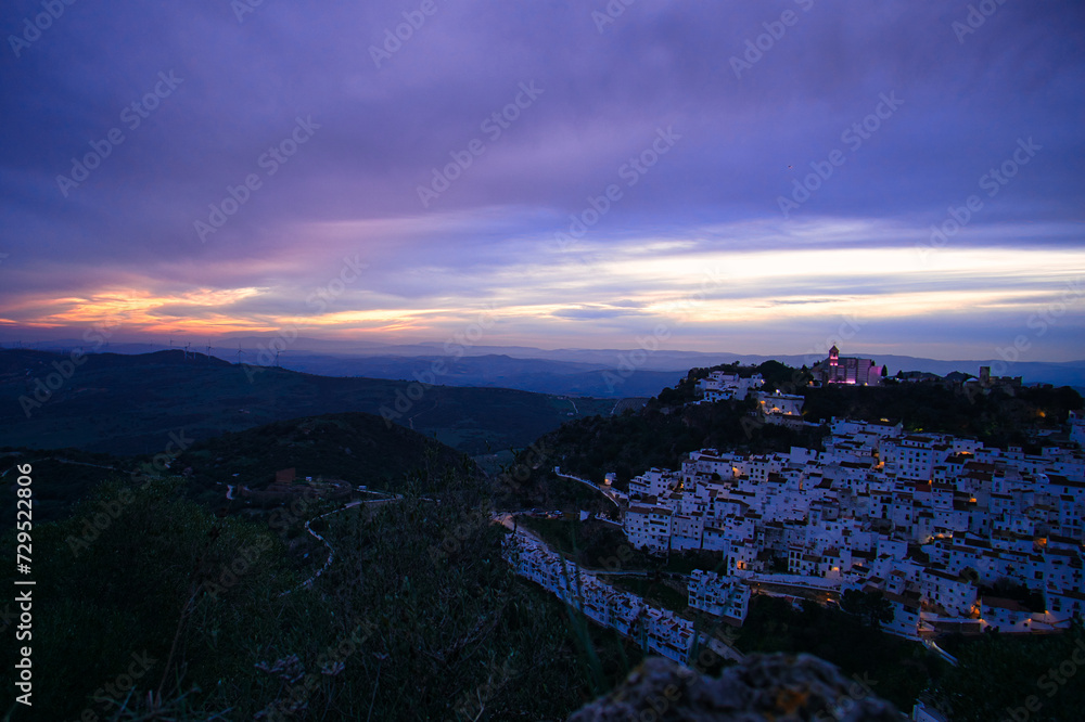 Sunset over Casares - Analusia Spain
