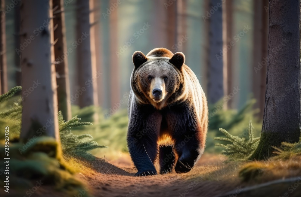 Fototapeta premium brown bear cub