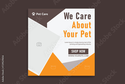Pet Social Media Post, Pet Banner Design, pet template 