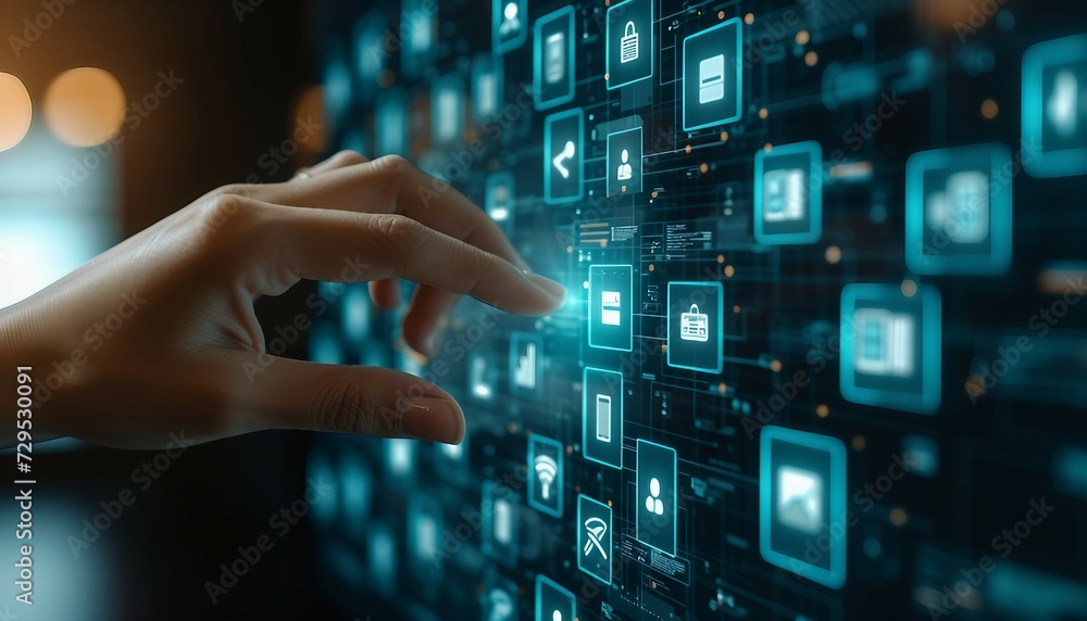 Digital Document Workflow Solutions,  the convenience of digital document management solutions with an image depicting seamless file transfer and collaboration processes