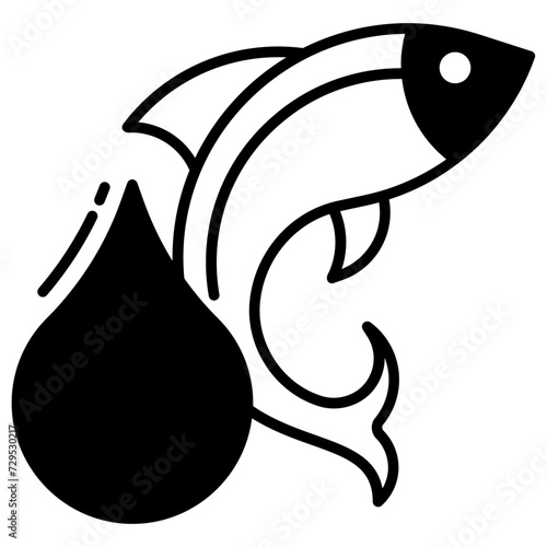 omegas glyph and line vector illustration
