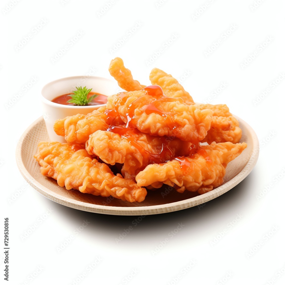 a fried potatoes with ketchup and mayonnaise, studio light , isolated on white background a fried potatoes with ketchup and mayonnaise, studio light , isolated on white background