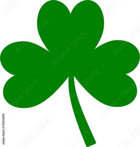 Shamrock vector icon. St. Patricks day symbol.
