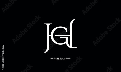 GH, HG, G, H, Abstract Letters Logo Monogram