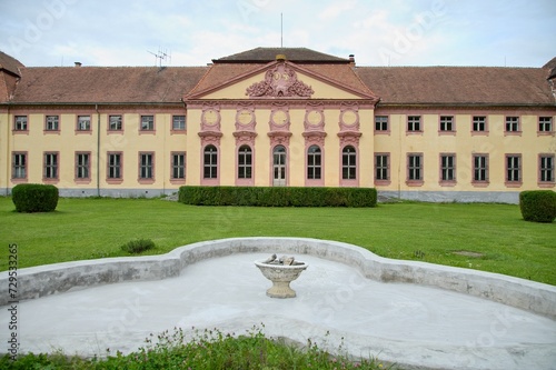 Castle in Bijacovce in summer, Slovakia