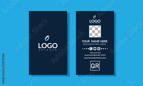 Sample Business Card - Creative and Clean Visiting Card Template. Luxury business card design fation . Elegant dark back background with abstract golden wavy lines shiny. Vector illustration