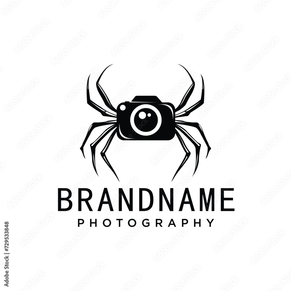 spider and photography logo design vector spider and photography logo design vector