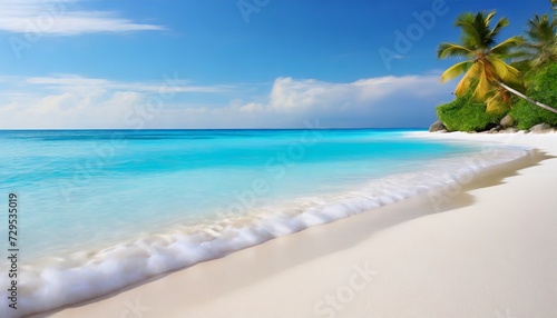 white sandy tropical summer beach background © Kristopher