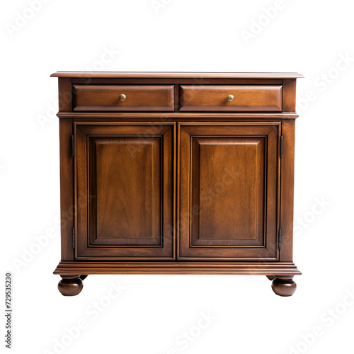 wooden cabinet isolated