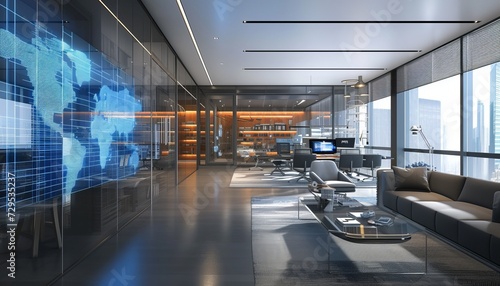 Immersive Technology Transforming Workspaces - Step into the Future with Smart Offices Featuring Interactive Displays and Seamless Integration