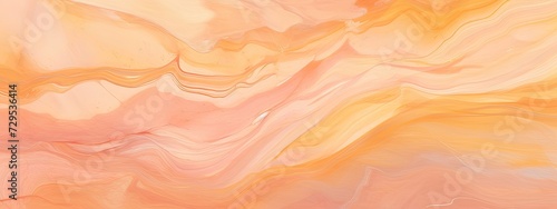 Abstract textured background in shade of apricot, pastel pink, orange, yellow. Modern background. Marble 