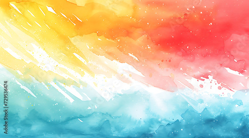 colorful watercolor background with stripes in