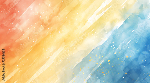 colorful watercolor background with stripes in