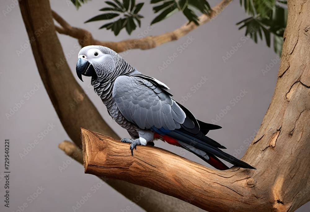 Fototapeta premium African grey parrot