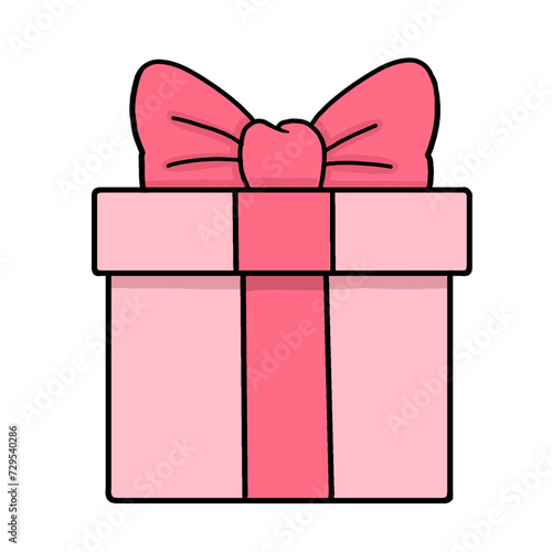 gift box with ribbon for valentine