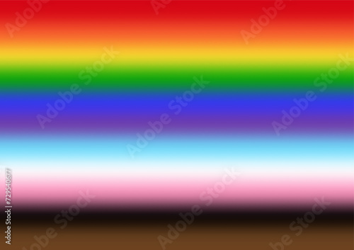 LGBT Pride Month. Pride Rainbow Background and Banner Template. Gay, Lesbian, Bisexual and Transgender Community. Vector Illustration. 