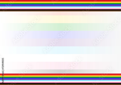 LGBT Pride Month. Pride Rainbow Background and Banner Template. Gay, Lesbian, Bisexual and Transgender Community. Vector Illustration. 