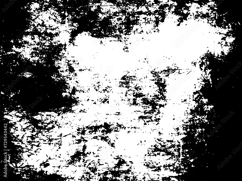 Fototapeta premium Grunge border texture background. Abstract frame overlay. PNG graphic illustration with transparent background.