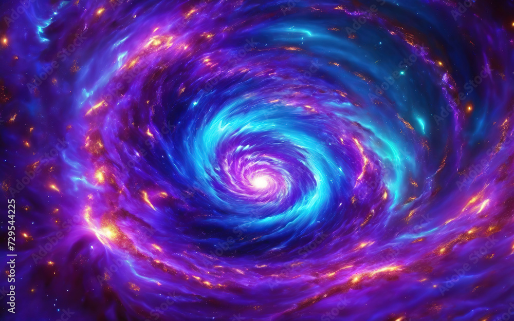 Eyecatching A brilliant swirl of copper violet and turquoise plasma dances a the stars Eyecatching A brilliant swirl of copper violet and turquoise plasma dances a the stars