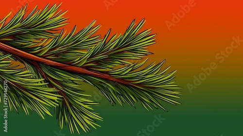 seamless background with coniferous branches pattern, coniferous, fir, 