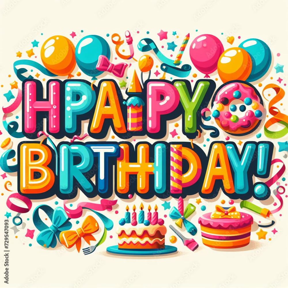 happy birthday birthday happy card party balloon colorful cake
