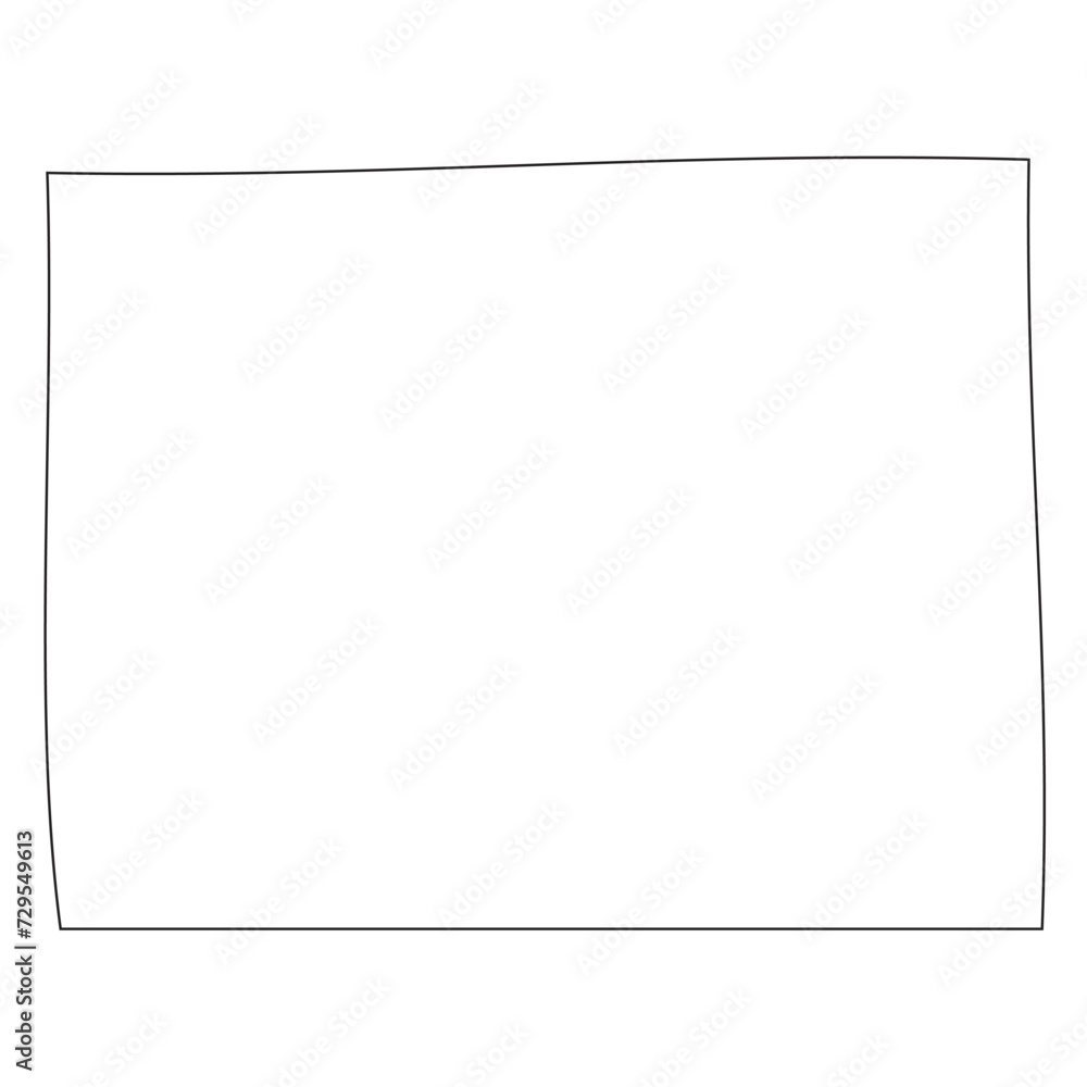 Obraz premium Adair County, Missouri. Outline of the map